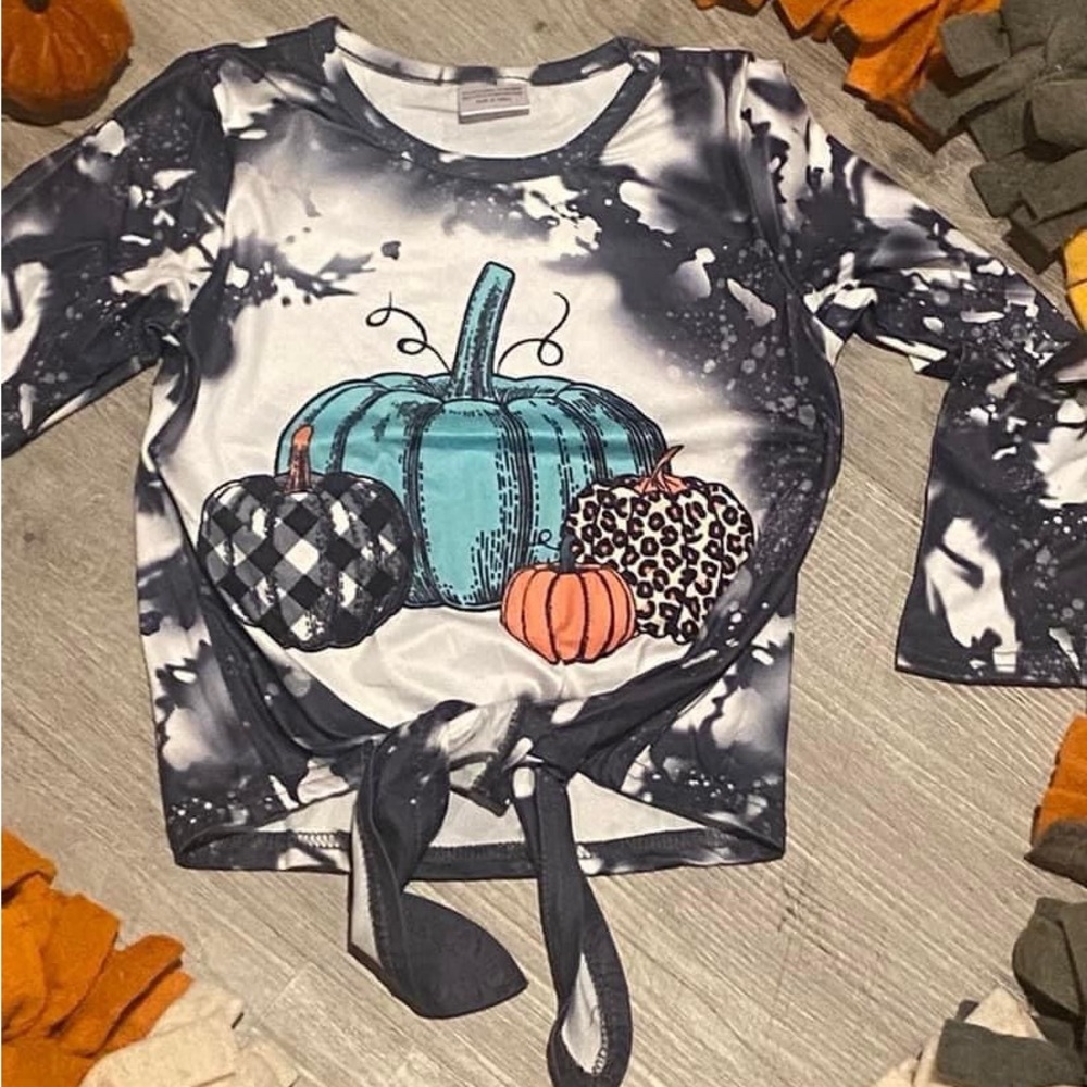 Pumpkin Tie Top